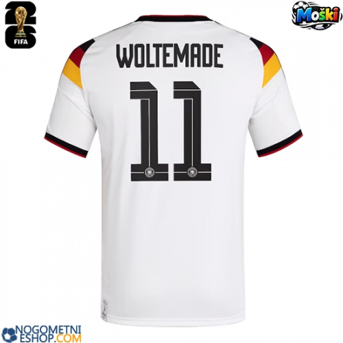 Moški Nogometni dresi Nemčija Nick Woltemade #11 Domači SP 2026 Kratek Rokav